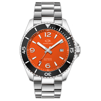 Montre mécanique de luxe pour hommes, Design personnalisé, Logo verre saphir, calendrier de plongée, acier inoxydable, mouvement automatique