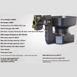 Song Ngư Tự Động Bóng Bàn Bóng Máy Nhựa Hộ Gia Đình Thế Hệ 1 120 Bóng Dung Lượng Lưu Trữ - Product Image 5