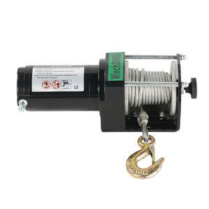 Cabrestante Eléctrico de 12V/24V y 3500 lb con Motor Certificado CE, Diseño Compacto y Ligero para Remolcar ATV, Remolques y Embarcaciones - Product Image 1