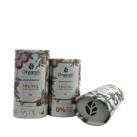 Emballage de tube en carton de forme ronde personnalisé ovale push up bâton de déodorant/conteneur de tube en papier de baume à lèvres