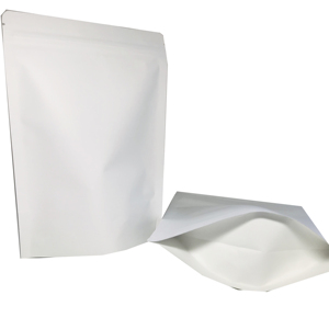 Bolsa blanca Biodegradable con estampado personalizado, bolsas de papel Kraft forradas para <span class=keywords><strong>café</strong></span>, con cremallera, bolsas de embalaje de alimentos - Product Image 2