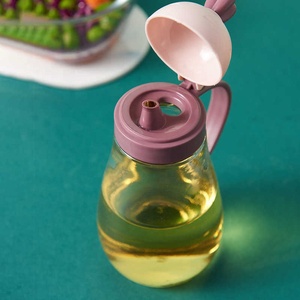 Ensemble de pots à épices en verre mignon pour la cuisine, huile de carotte, fournitures de cuisine à domicile, pot à huile à remplir - Product Image 3