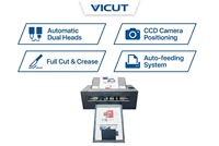 Máquina de troquelado y hendido A3 con alimentación automática para etiquetas y plotter de corte de contorno para pegatinas de papel A4