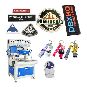 promotional gift bar mat badge souvenir Soft rubber PVC patch logo label silicone dripping machine