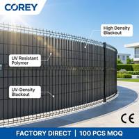 Lames d'occultation en PVC résistant aux UV pour clôture incurvée 3D, panneaux de clôture en maille occultante haute densité, approvisionnement en gros Chine