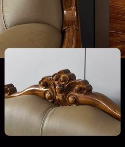 Modern European Style L-Shape Sectional <b>Sofa</b> Set with PU Leather and Wood for <b>Hotel</b> and Villa Apartment Furniture - Product Image 4