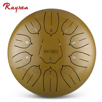Professional Steel Tongue Drum 12Inch 11 Notes C Major Handpan Percussion Instrument for Yoga Meditation Camping