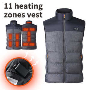 Hombres Mujeres Body Warmer Abrigo Chaqueta USB Calentador Térmico Invierno <span class=keywords><strong>Chaleco</strong></span> Calentado - Product Image 2