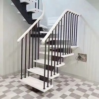 Système de garde-corps en acier inoxydable pour escalier en colimaçon, garde-corps d'ingénierie tout en acier inoxydable, fileté, pour balcon extérieur et centre commercial