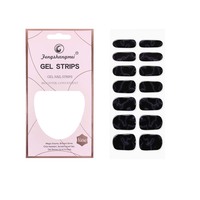 Autocollants pour ongles en gel UV non toxiques à usage unique, 14 pièces, autocollants pour ongles DIY, gel semi-durci, design pailleté, options personnalisables