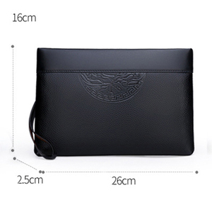 <span class=keywords><strong>Sac</strong></span> à <span class=keywords><strong>main</strong></span> grande capacité pour <span class=keywords><strong>homme</strong></span> en <span class=keywords><strong>cuir</strong></span> PU imperméable, portefeuille de voyage portable pour cartes - Product Image 5
