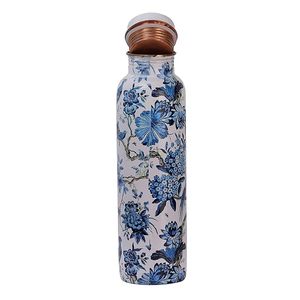 Elegant Handmade <b>Copper</b> Water <b>Bottle</b> 850ml for Pure <b>Drinking</b> Water Available at Inexpensive Price for Bulk Export - Product Image 3