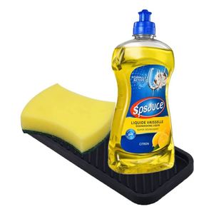 Multipurpose Bathroom and Kitchen Sink Organizer Tray <b>Sponge</b> and Soap <b>Holder</b> Silicone Kitchen Sink Tray - Product Image 4