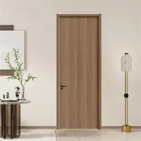 Porte battante en bois massif moderne et minimaliste personnalisable, imperméable, 40-50 mm, pour usage intérieur (chambre, salle de bain, cuisine)