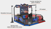 Plateforme de jeu de tir en réalité virtuelle pour arcade de divertissement intérieur, jeux de tir Infinity War pour 4 joueurs