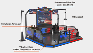 เครื่องเล่นเกมยิงปืน VR ในร่ม แพลตฟอร์มเกมยิงปืนอินฟินิตี้วอร์สำหรับ <span class=keywords><strong>4</strong></span> ผู้เล่น - Product Image 3