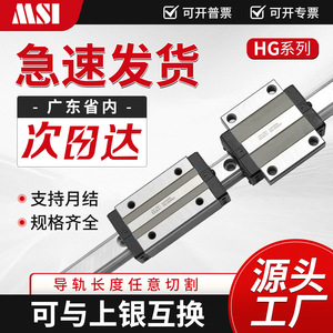 รางเลื่อนแบบเส้นตรง Msi รุ่น GUN30HAA บล็อกเลื่อนเหล็ก ความแม่นยำระดับ C มาตรฐานพรีโหลด - Product Image 5
