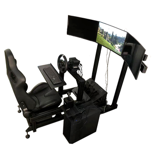 Cockpit de Simulación de Carreras Hante, Completamente en Aleación de Aluminio, con Volante Moza, Pedales PR, Asientos de Conducción y Opciones de Color Personalizadas - Product Image 1