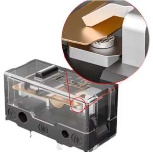 <span class=keywords><strong>Micro</strong></span>-interrupteur 80M Life Gaming Mouse <span class=keywords><strong>Micro</strong></span>-interrupteur 3 broches Point noir Utilisé sur les souris d'ordinateur Bouton gauche droit - Product Image 1