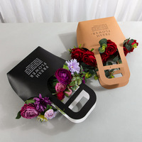 Sacs cadeaux en papier kraft pour bouquets de fleurs avec poignée, emballage de fleurs, décoration de la maison