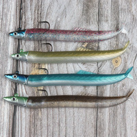 Leurre de pêche en eau salée Cheery 115mm/6g, matériel de pêche artificiel en PVC, leurre de pêche au morue, tête de jig, hameçon, leurre souple en plastique type Shad
