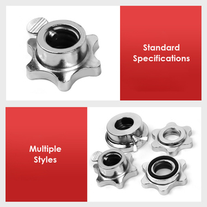 Zhoya thể thao mạ điện quả tạ <span class=keywords><strong>Barbell</strong></span> Phụ kiện phổ lục giác Nut vít <span class=keywords><strong>cap</strong></span> 25mm chống trượt cao su Pad Nut Sao NUT - Product Image 6