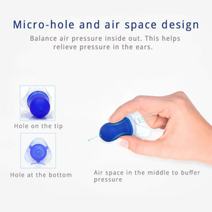 Bouchons d'oreilles de qualité supérieure pour le vol, pour adultes ou enfants, taille certifiée CE, SNR32dB, en silicone, avec étui en aluminium - Product Image 3