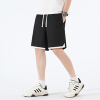 Shorts décontractés pour hommes 2026 en polyester/nylon respirant, coupe ample, mi-longueur, à séchage rapide, avec cordon de serrage – Tendance