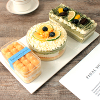 Vente en gros Transparent en plastique Biscuit Gâteau Pâtisserie Dessert Cadeau Conteneur Boîte Emballage Mini Mousse Gâteau Mini Boîtes en plastique