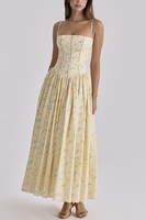 Robe Camisole Décontractée Unie, Coupe Classique, Élégante, Mignonne et Douce, Respirante et Naturelle, Émanant une Aura Féerique, Idéale pour l'Été
