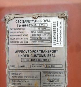 Contenedor de Envío Seco Usado Limpio de 20GP, Unidad a Prueba de Fugas con Certificación CSC para Transporte Marítimo y Almacenamiento In Situ - Product Image 5