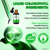 Hatmanlabs Booster de soutien du système immunitaire à base de plantes Gouttes liquides de chlorophylle aromatisées Supplément déodorant interne