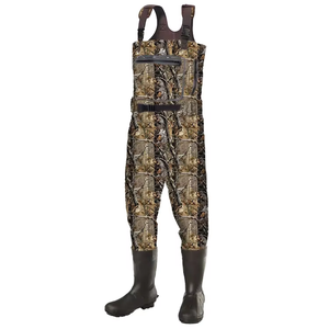 Waders de pêche à la mouche de haute qualité, imperméables et respirants, pour la chasse, la pêche pour hommes, avec bottes et ceinture de pêche, waders de poitrine - Product Image 3