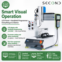 Machine de distribution de colle automatique à chaud de bureau à 3 axes, certifiée CE, haute précision 0,025 mm, avec contrôleur intelligent et valve