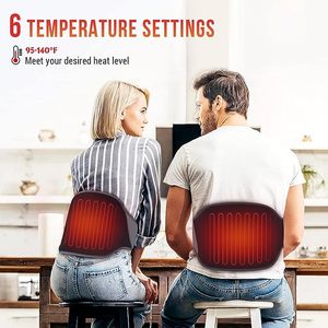 Cuscino Riscaldante per Cintura Confortevole con 3 Impostazioni <span class=keywords><strong>di</strong></span> Calore, Batteria da 4400mAh per Sollievo dal Dolore alla <span class=keywords><strong>Schiena</strong></span>, Crampi e Supporto Mestruale, Compressione Isolata - Product Image 3