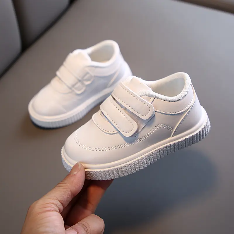 Children Sports Shoes Girls Boys Anti Slip Soft Bottom Sneakers Comfortable Toddler Outdoor Casual Flat Sports white Shoes