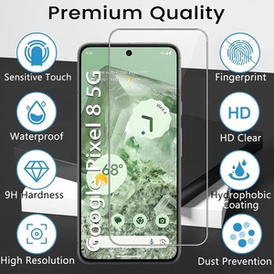 Cao cấp 9H HD rõ ràng bong bóng miễn phí Tempered Glass bảo vệ màn hình cho <span class=keywords><strong>Google</strong></span> Pixel 4 4A 5 5A 6 6A 7 7A 8A 9 Pro XL - Product Image 2