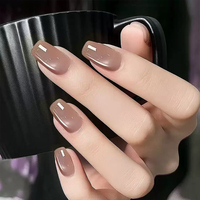Uñas Postizas Elegantes con Punta Francesa, Solución Integral OEM ODM, Resistentes a Impactos, Alta Flexibilidad, Kit de Accesorios, Venta al Por Mayor