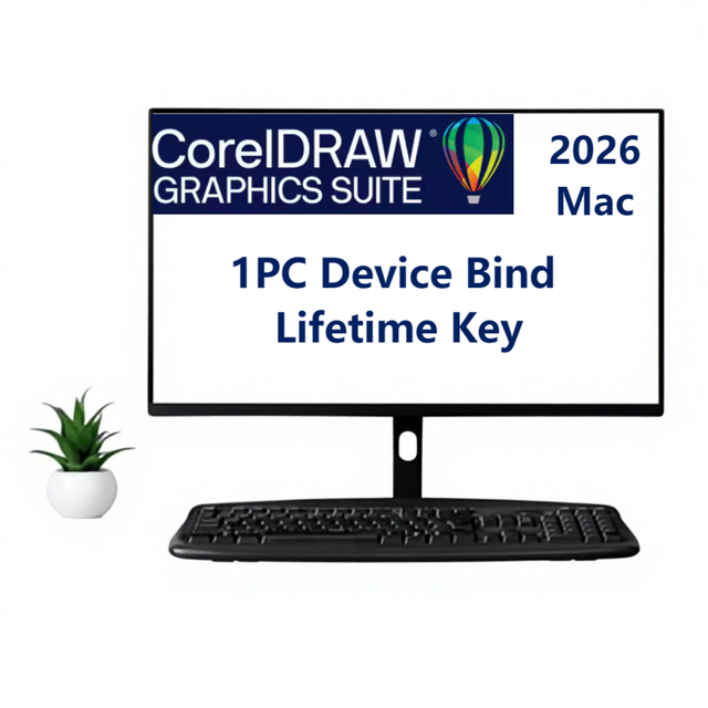 New CorelDRAW Graphics Suite 2026 for Mac Digital Code Lifetime Device Bind Vector Drafting and Design Software