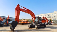 Excavatrice Hitachi d'occasion 37 tonnes Hitachi ZX370H, équipement lourd, excavatrice sur chenilles hydraulique d'occasion