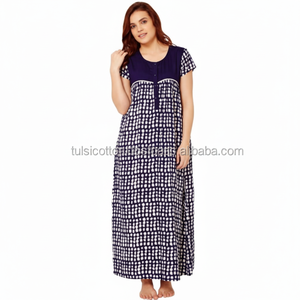 MAXI <span class=keywords><strong>camicia</strong></span> <span class=keywords><strong>da</strong></span> <span class=keywords><strong>notte</strong></span> Plus Size traspirante ad asciugatura rapida in <span class=keywords><strong>cotone</strong></span> <span class=keywords><strong>100</strong></span>% - Product Image 1
