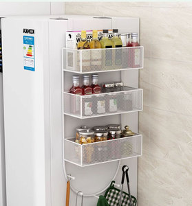 Tủ lạnh màu đen kệ móc bên tường treo giá - Product Image 5