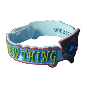 Customized Promotional Soft PVC Rubber Wristbands.