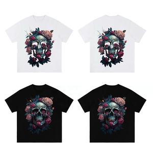 打印您的设计100% 棉t恤男装服装制造商定制街装定制t恤 - Product Image 2