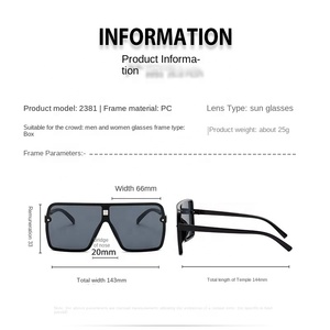 Men Oversized <b>Square</b> <b>Sunglasses</b> Women High Quality Flat Top One Piece Lens Colorful Mirror UV400 Fashion Glasses for Women - Product Image 4