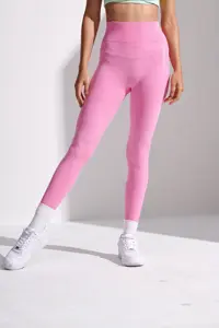 Athleisure Quần Áo Tập Gym Cho Nữ Quần Legging Yoga Quần Không Đường May Màu Trơn Nâng Ngực Cạp Cao