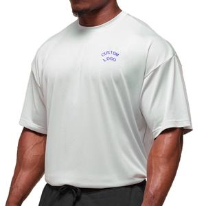 Camiseta Deportiva Casual de Alta Calidad para Hombre, Talla Grande, Tejido de Tela, Estampada, Transpirable, de Secado Rápido, Sin Arrugas, Corte Holgado, Manga Corta - Product Image 2