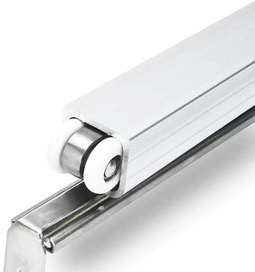 Bán buôn cửa trượt bài hát và con lăn hệ thống hợp kim nhôm trượt theo dõi treo đầu bánh xe đường sắt - Product Image 2