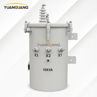 Transformador Monofásico Sumergido en Aceite con Protección Contra Sobretensiones ANSI de 34.5kV 240/480V 167kVA 250kVA 333kVA para Energía Renovable