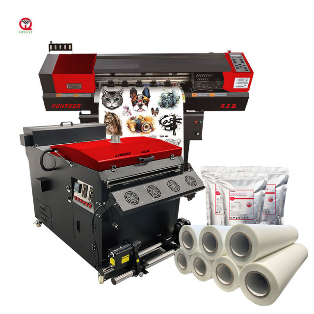 New Full-Automatic 6 Head I3200 DTF Printer 610mm Max Width T-shirt DTF Printing Machine with DTF Film
